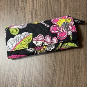 Vera Bradley Moon Bloom Tri-Fold Wallet ID Magnetic Closure discontinued